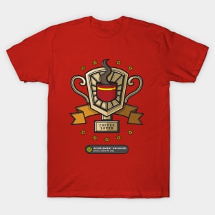 Achievement Unlocked: Drink Coffee All Day T-Shirt